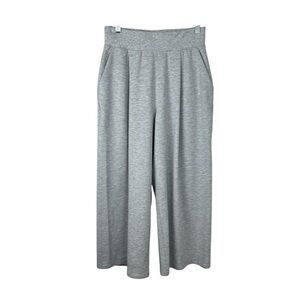 Lululemon Can You Feel The Pleat Crop 21” Wide Leg Pants Heathered Grey